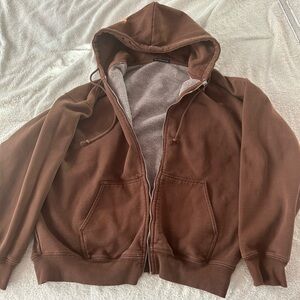 Brandy Melville Brown Christy Hoodie